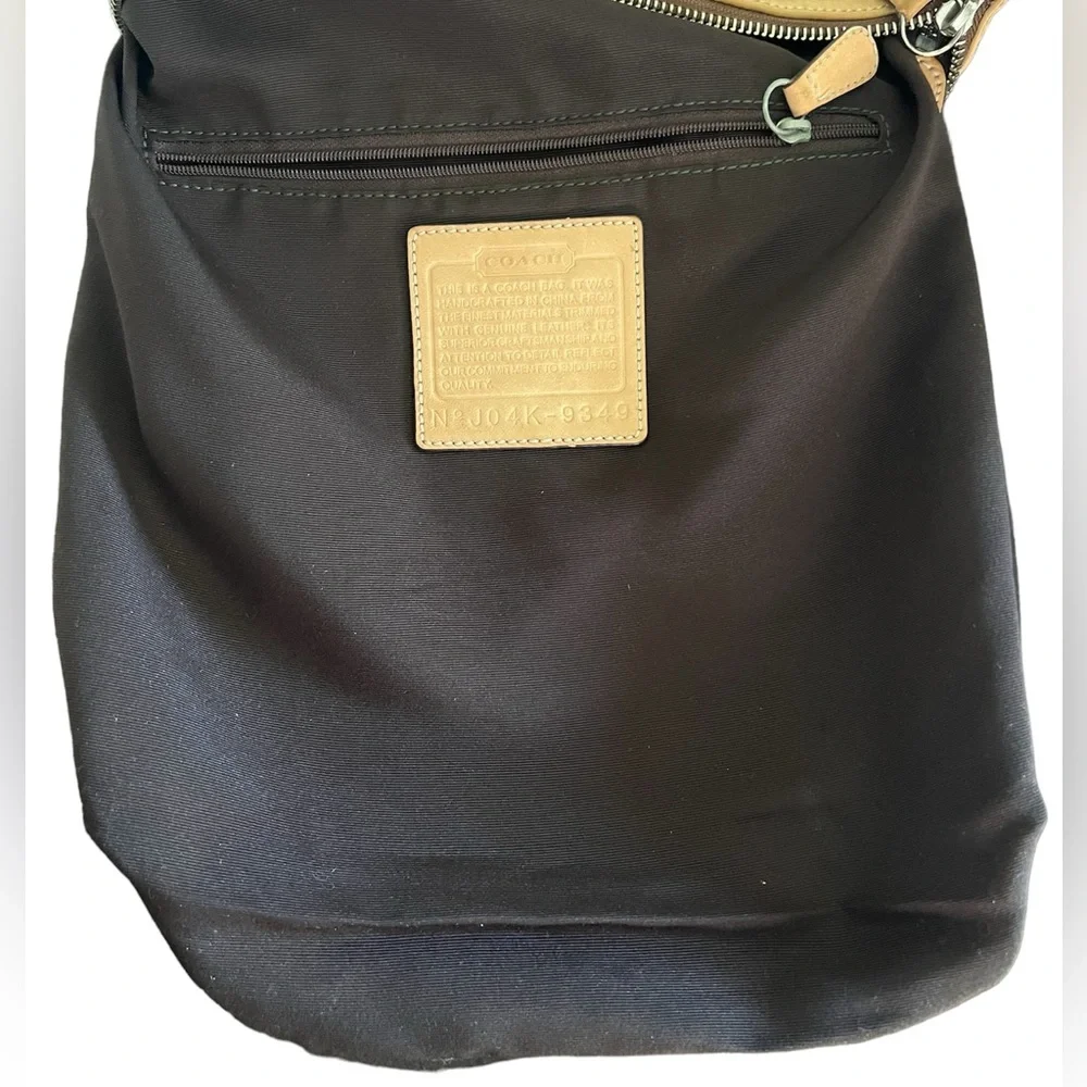 Coach Signature Brown Jacquard 2 Way Bag - Picture 6 of 12